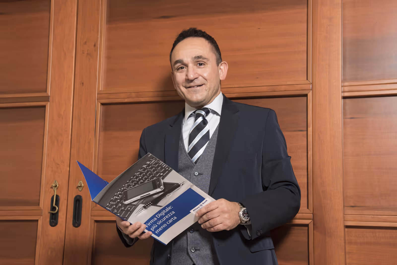 Sergio Contegiacomo durante una sessione di lavoro